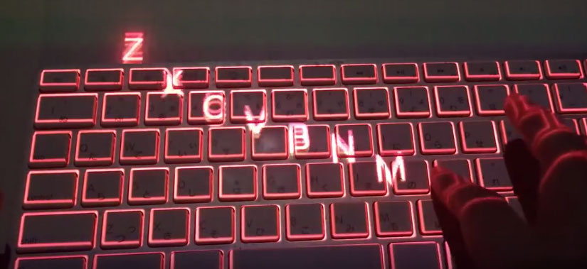 Keyboard flying keys Yumura