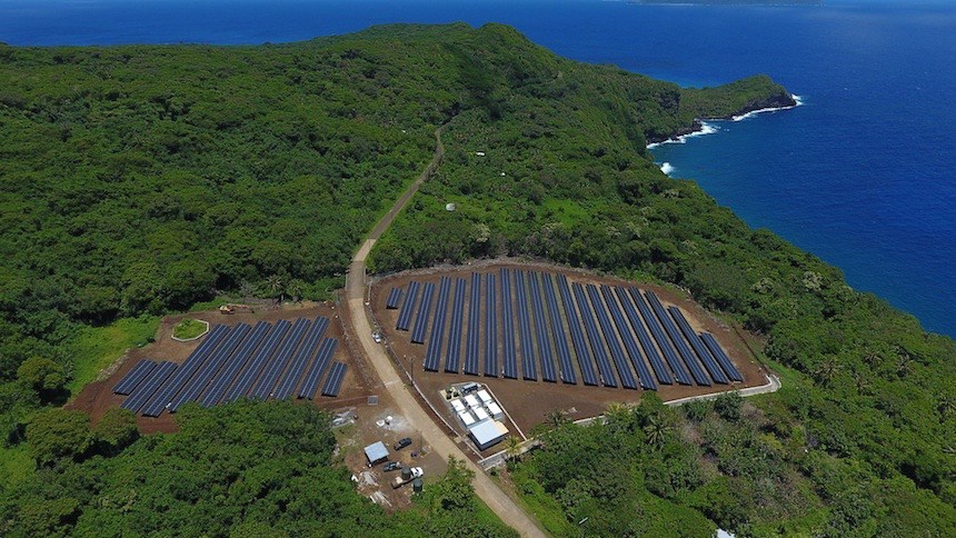 Tesla Solar Power Island