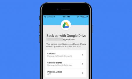 google drive iphone backup