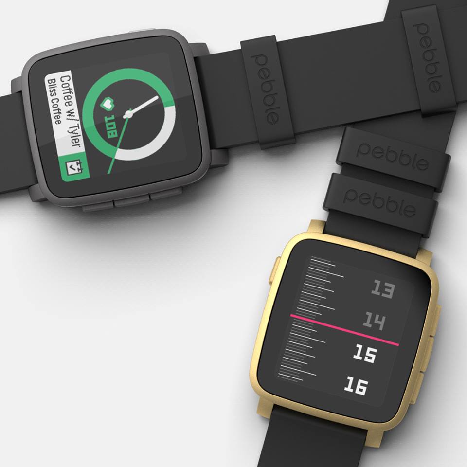 Pebble Fitbit smartwatch