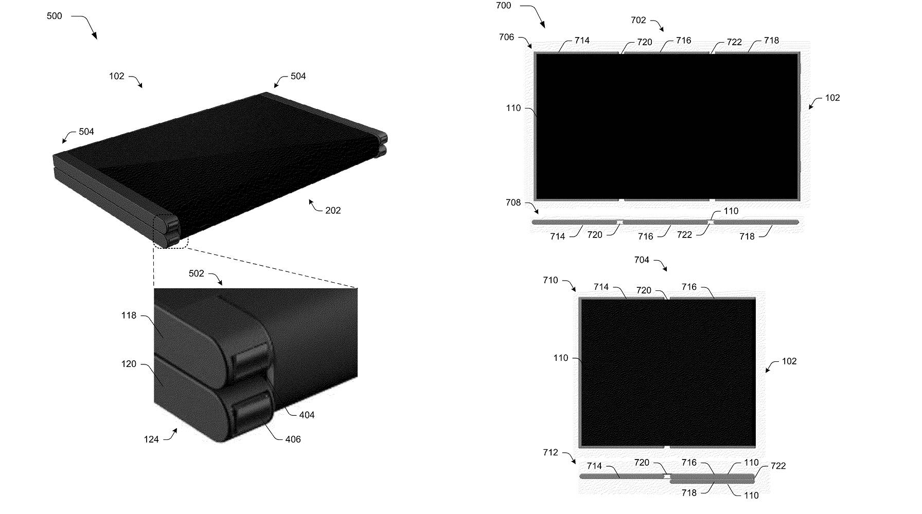 microsoft foldable phone patent