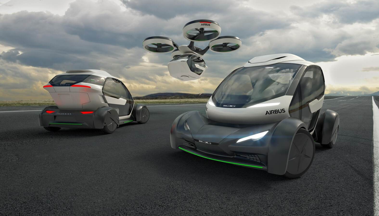 pop up flying car airbus