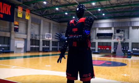 cue basketball robot robotic sports
