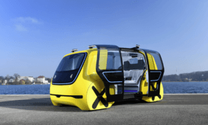 wolkswagen sedric electric self-driving school bus autonomous minibus