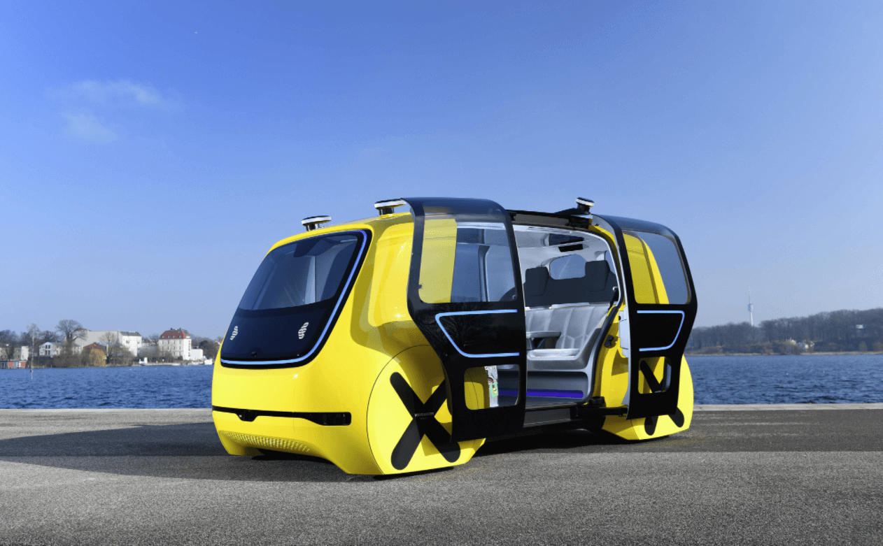 wolkswagen sedric electric self-driving school bus autonomous minibus