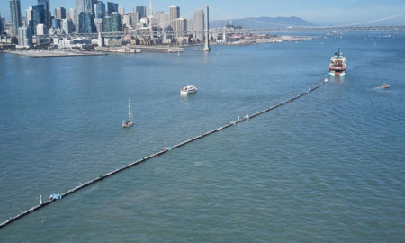 ocean-cleanup-launches-plastic-cleaning-structure