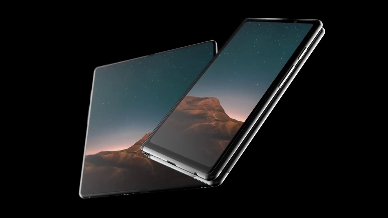 samsung foldable phone concept galaxy f by Concept Creator