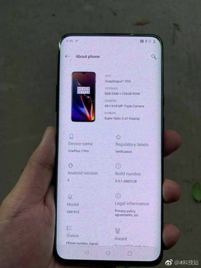 detectie Haven Idioot Alleged OnePlus 7 Pro Makes a Weibo Appearance
