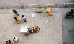 street cleaners china