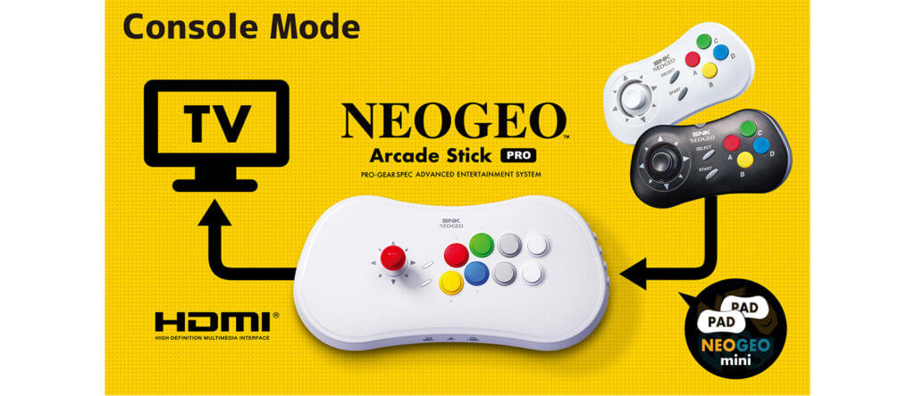 neogeo arcade stick pro arcade mode