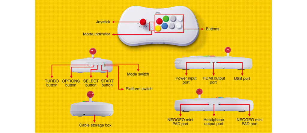 neogeo arcade stick pro button layout