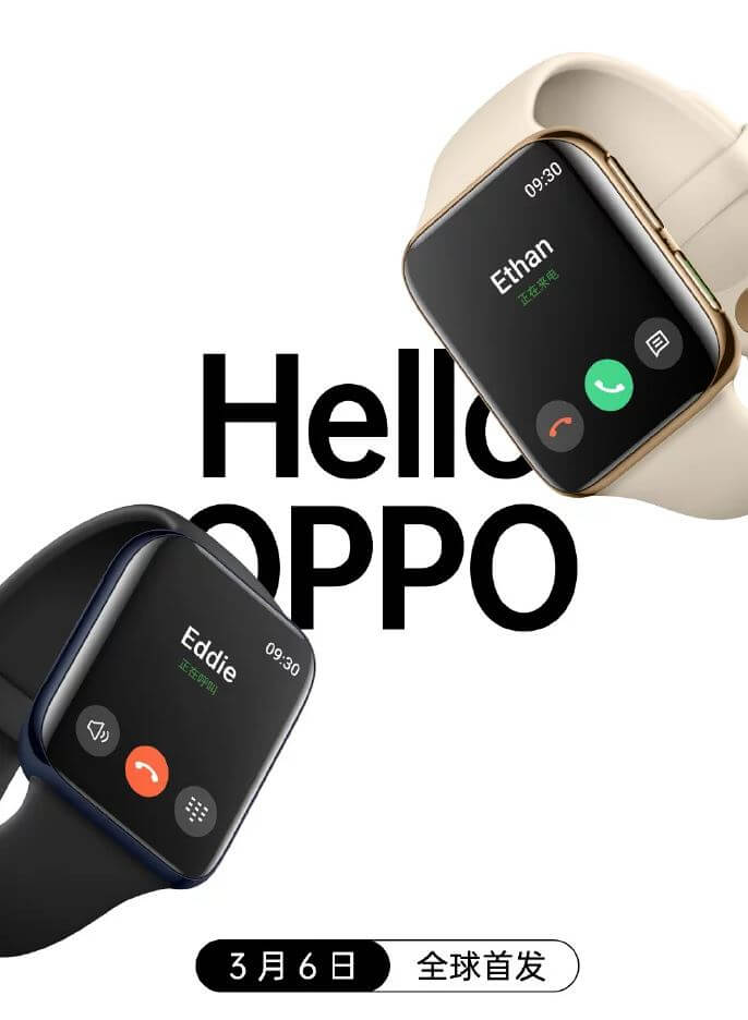 oppo watch buttons color schemes