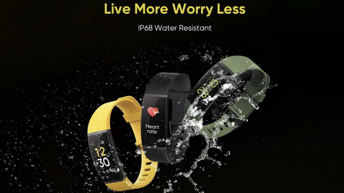 realme band ip68 water resistance
