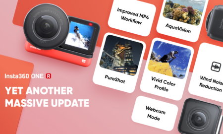 Insta360 ONE R Update pureshot webcam action camera