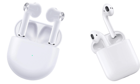 airpods in their case