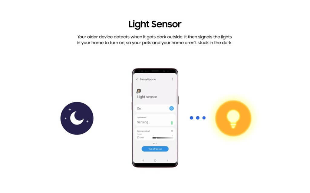 Samsung Galaxy Upcycling Beta - turn an old phone into light sensor