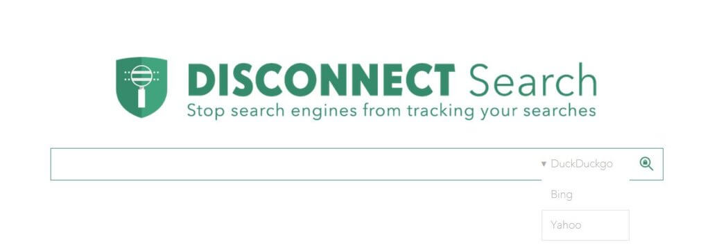 Disconnect search engine