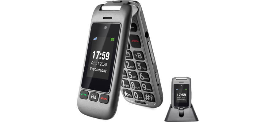 artphone flip phone for seniors