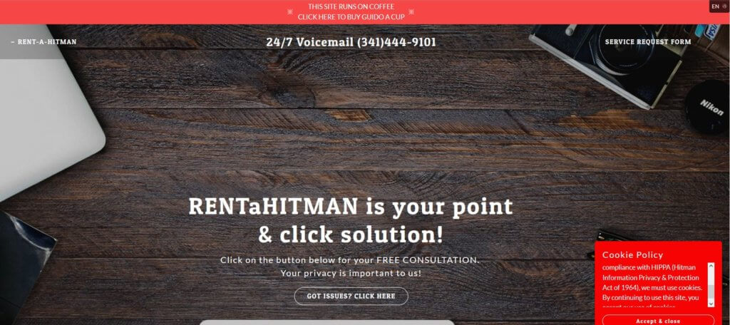 rentahitman com website